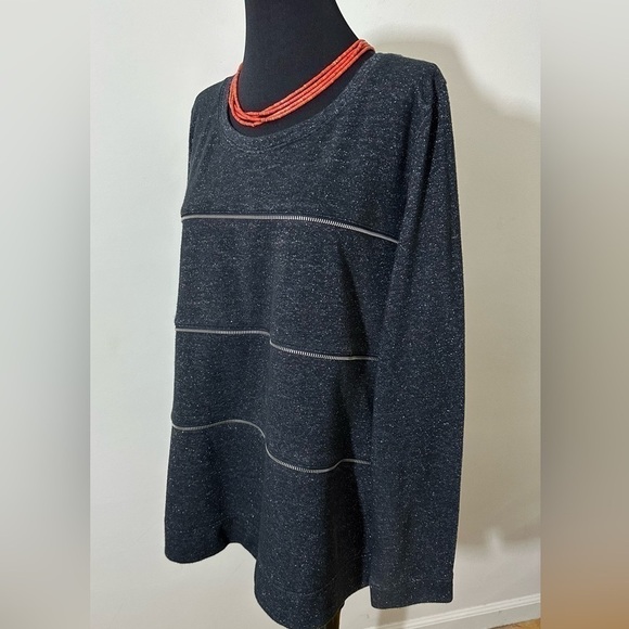 Lane Bryant sz 18 - 20 tunic in a charcoal with a slight tweed With accent - Picture 12 of 16